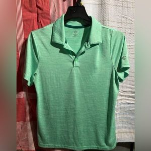 Champion Polo Shirt Large 12 14 Green top Kids
